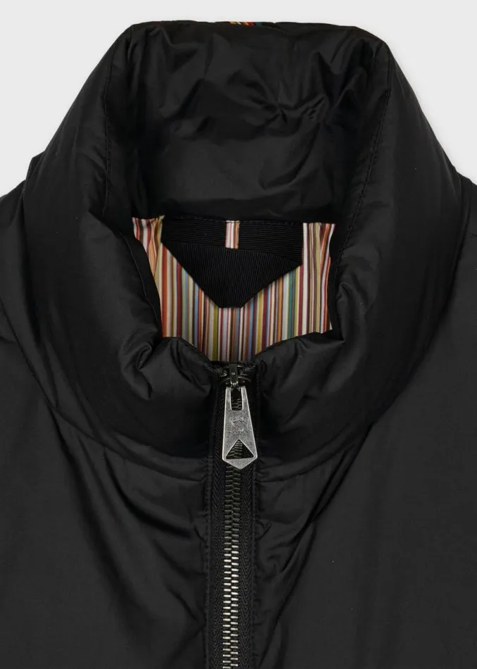 Womens Paul Smith Coats and Jackets Black Detachable Scarf Down Filled Coat