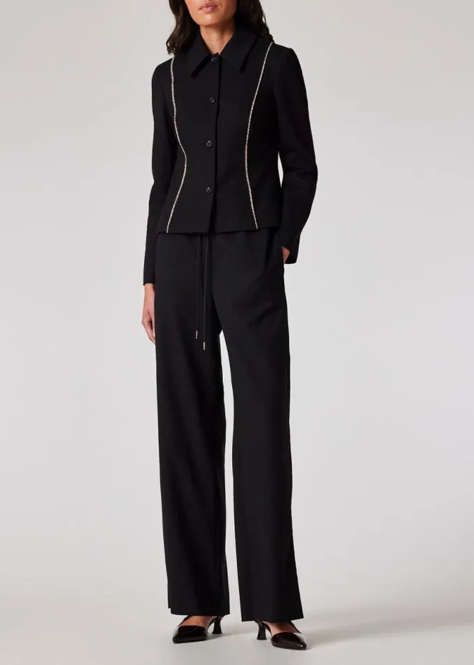 Womens Paul Smith Coats and Jackets Black Milano Jacket With Signature Stripe