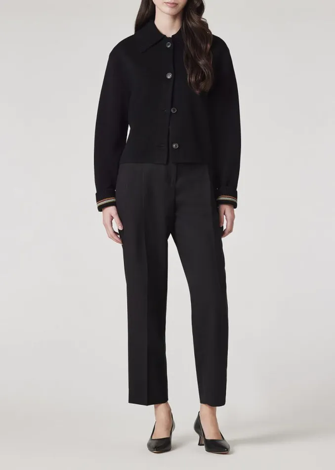 Womens Paul Smith Coats and Jackets Black Milano Merino Wool Jacket Womens Paul Smith Coats and Jackets Black Milano Merino Wool Jacket