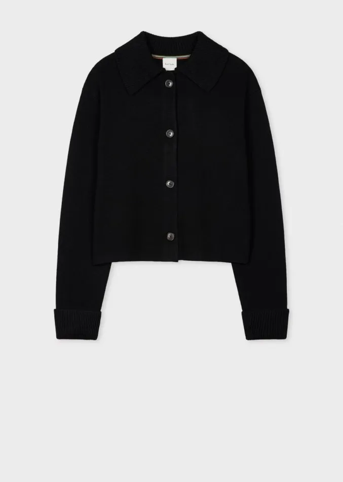 Womens Paul Smith Coats and Jackets Black Milano Merino Wool Jacket Womens Paul Smith Coats and Jackets Black Milano Merino Wool Jacket