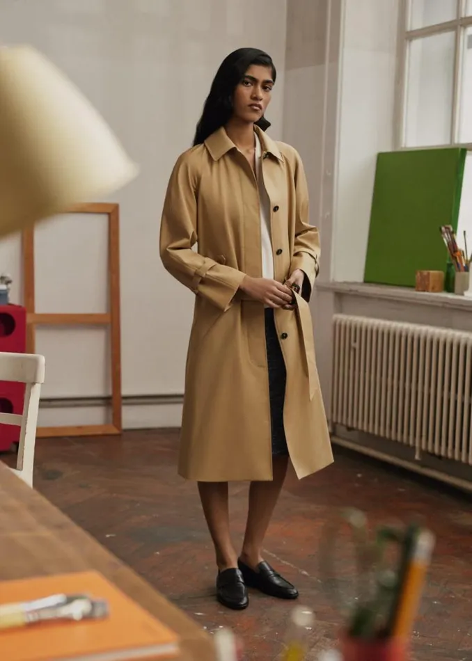Womens Paul Smith Coats and Jackets Camel 039Storm System039 Wool Belted Mac Womens Paul Smith Coats and Jackets Camel 039Storm System039 Wool Belted Mac