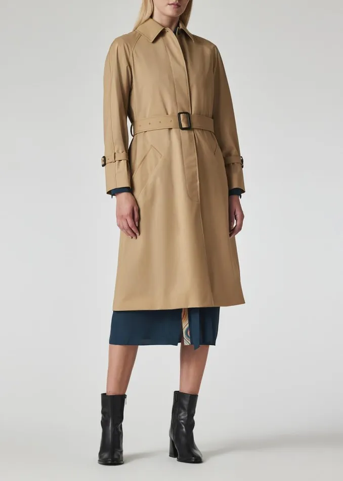 Womens Paul Smith Coats and Jackets Camel 039Storm System039 Wool Belted Mac Womens Paul Smith Coats and Jackets Camel 039Storm System039 Wool Belted Mac
