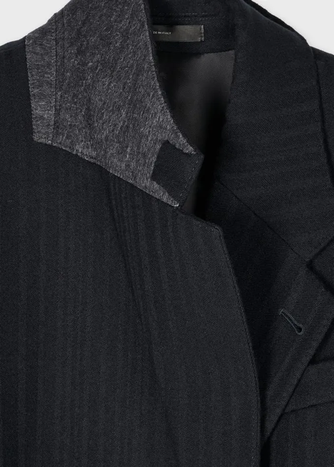 Womens Paul Smith Coats and Jackets Dark Navy 039Shadow Stripe039 Double Breasted Blazer Womens Paul Smith Coats and Jackets Dark Navy 039Shadow Stripe039 Double Breasted Blazer