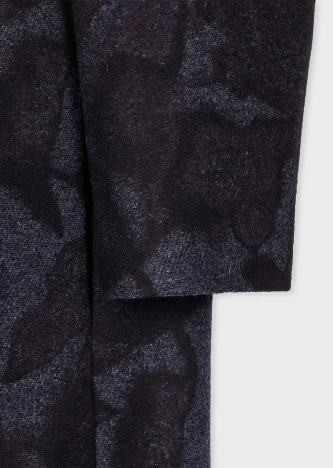 Womens Paul Smith Coats and Jackets Dark Navy 039Solar Gram039 Wool Cocoon Coat Womens Paul Smith Coats and Jackets Dark Navy 039Solar Gram039 Wool Cocoon Coat