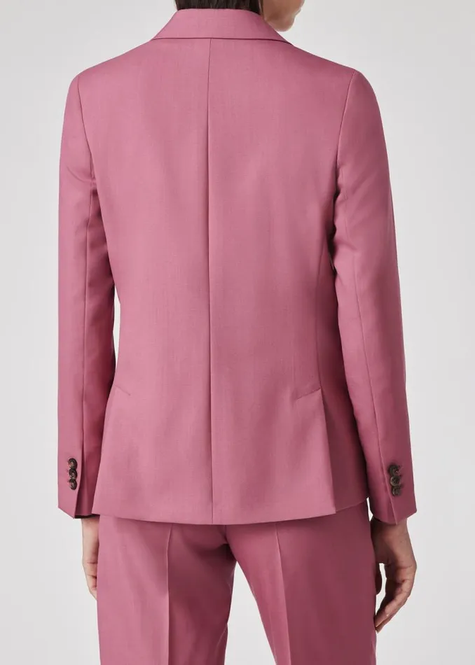 Womens Paul Smith Coats and Jackets Mauve Wool DoubleBreasted Blazer Womens Paul Smith Coats and Jackets Mauve Wool DoubleBreasted Blazer
