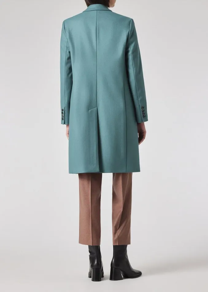 Womens Paul Smith Coats and Jackets Peacock WoolBlend Epsom Coat Womens Paul Smith Coats and Jackets Peacock WoolBlend Epsom Coat