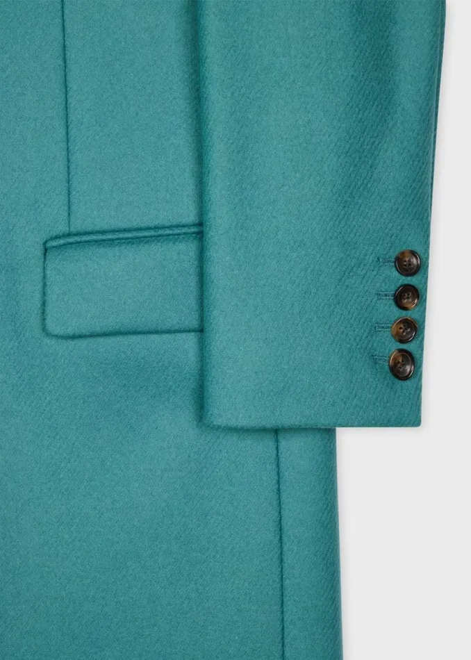Womens Paul Smith Coats and Jackets Peacock WoolBlend Epsom Coat Womens Paul Smith Coats and Jackets Peacock WoolBlend Epsom Coat