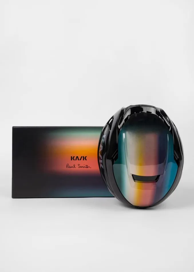 Womens Paul Smith Cycling Paul Smith Kask 039Motion Blur039 Wasabi Cycling Helmet