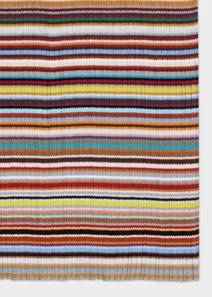 Womens Paul Smith Dresses 039Signature Stripe039 Knitted Cotton Dress Womens Paul Smith Dresses 039Signature Stripe039 Knitted Cotton Dress