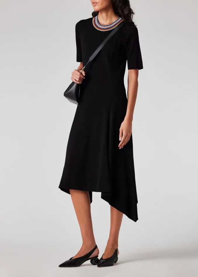 Womens Paul Smith Dresses Black Jersey Hanky Hem Dress Womens Paul Smith Dresses Black Jersey Hanky Hem Dress