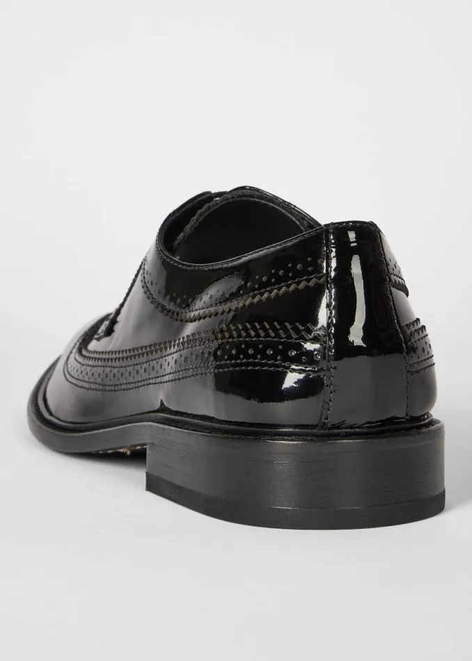 Womens Paul Smith Flats Black 039Fuentes039 Patent Leather Brogues Womens Paul Smith Flats Black 039Fuentes039 Patent Leather Brogues