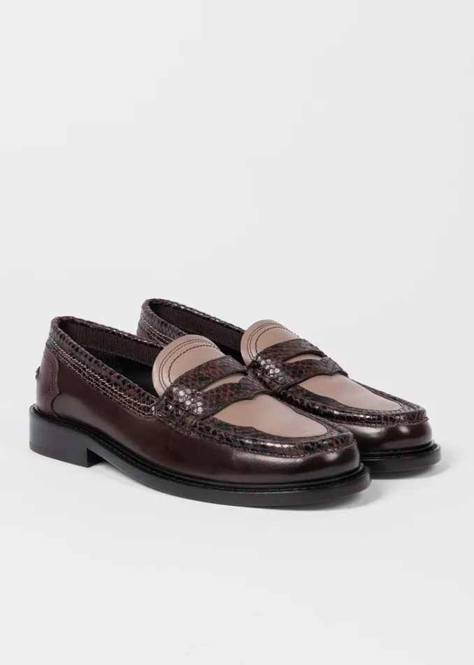 Womens Paul Smith Flats Brown 039Toluca039 Loafers