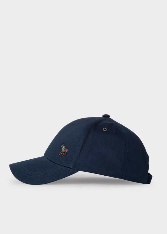 Womens Paul Smith Hats and Gloves Navy Zebra Logo Baseball Cap