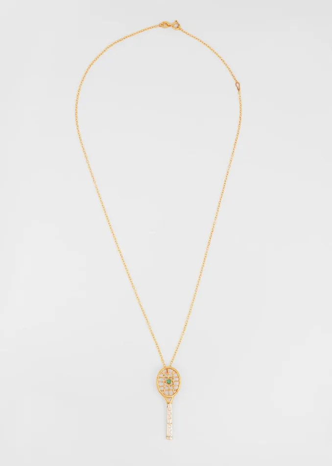 Womens Paul Smith Jewellery Diamond and Emerald Tennis Necklace By Baroque Rocks Womens Paul Smith Jewellery Diamond and Emerald Tennis Necklace By Baroque Rocks
