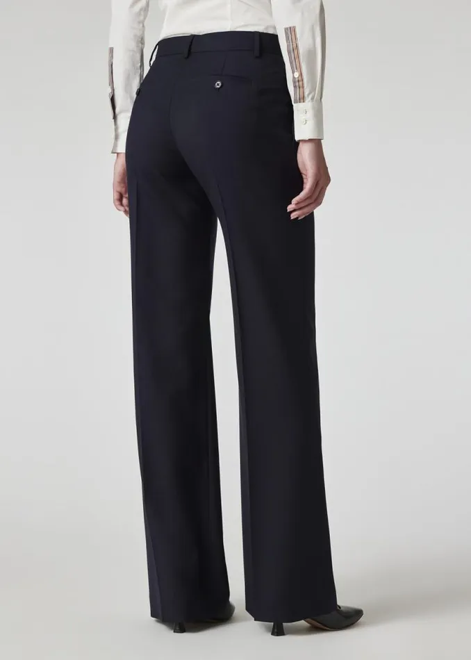 Womens Paul Smith Pants 039A Suit To Travel In039 8211 Navy Wool Bootcut Trousers Womens Paul Smith Pants 039A Suit To Travel In039 8211 Navy Wool Bootcut Trousers