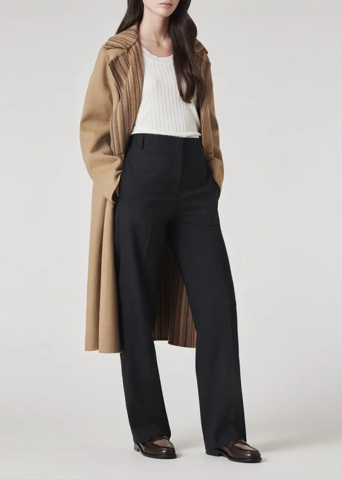 Womens Paul Smith Pants A Suit To Travel In 8211 Black StraightLeg Wool Trousers Womens Paul Smith Pants A Suit To Travel In 8211 Black StraightLeg Wool Trousers