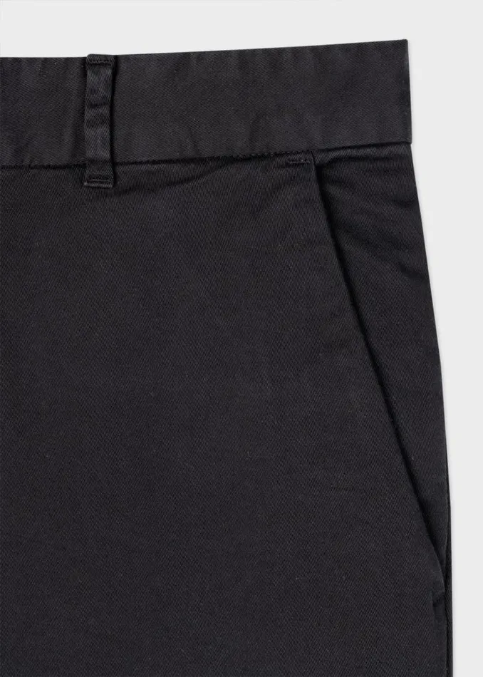 Womens Paul Smith Pants Black StretchCotton SlimFit Chinos Womens Paul Smith Pants Black StretchCotton SlimFit Chinos
