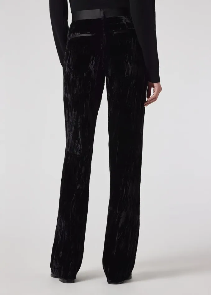 Womens Paul Smith Pants Dark Purple Crushed Velvet Trousers Womens Paul Smith Pants Dark Purple Crushed Velvet Trousers