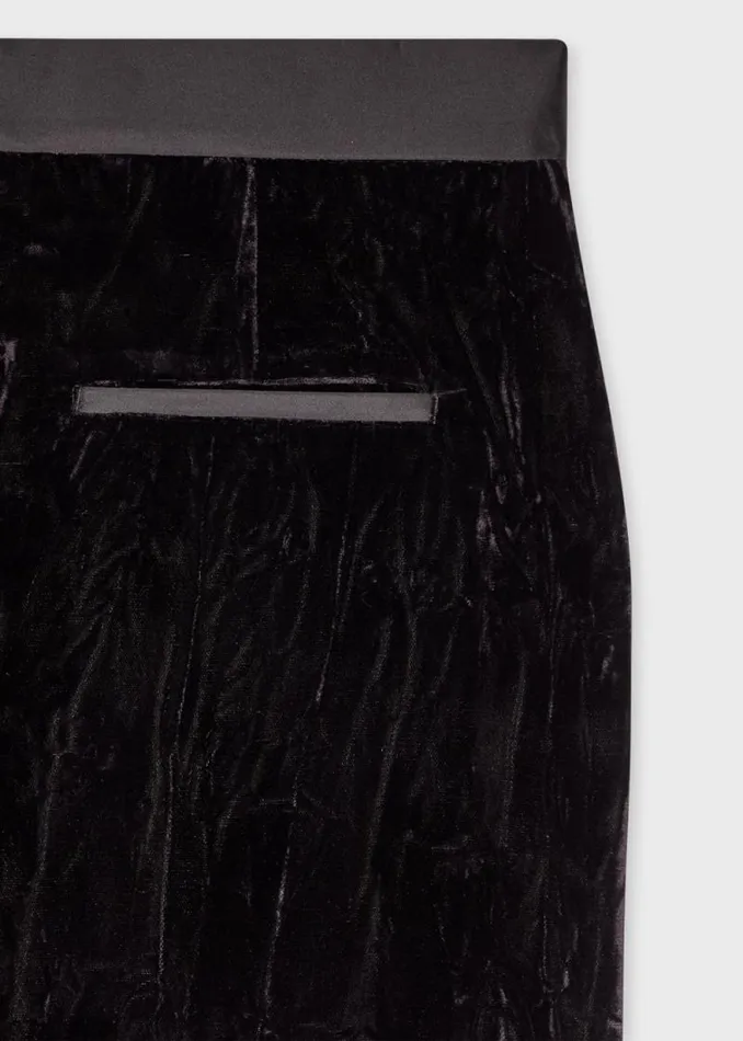 Womens Paul Smith Pants Dark Purple Crushed Velvet Trousers Womens Paul Smith Pants Dark Purple Crushed Velvet Trousers