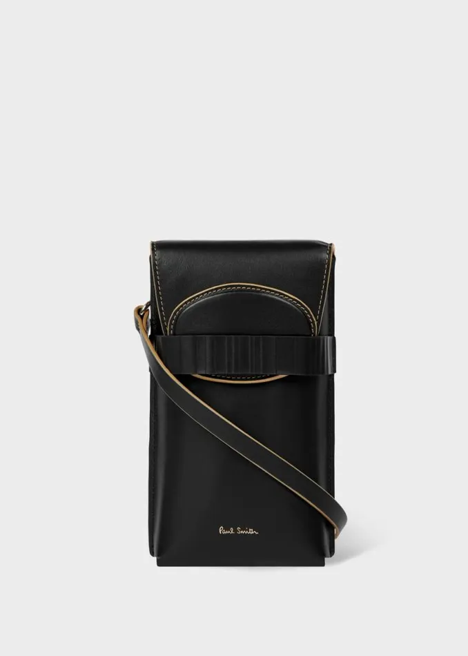 Womens Paul Smith Purses Black 039Shadow Stripe039 Phone Pouch
