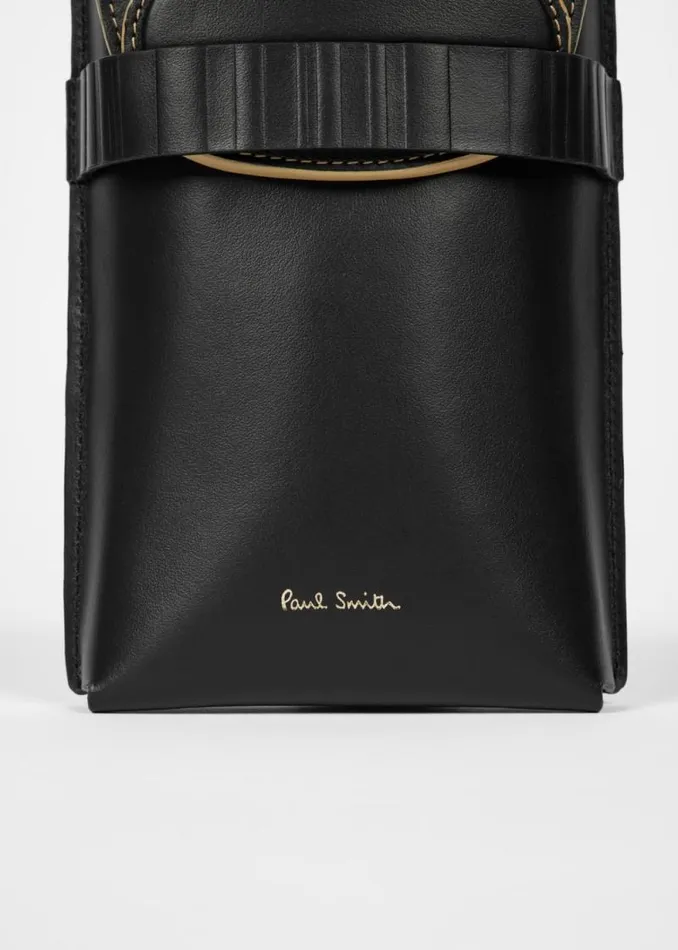 Womens Paul Smith Purses Black 039Shadow Stripe039 Phone Pouch Womens Paul Smith Purses Black 039Shadow Stripe039 Phone Pouch