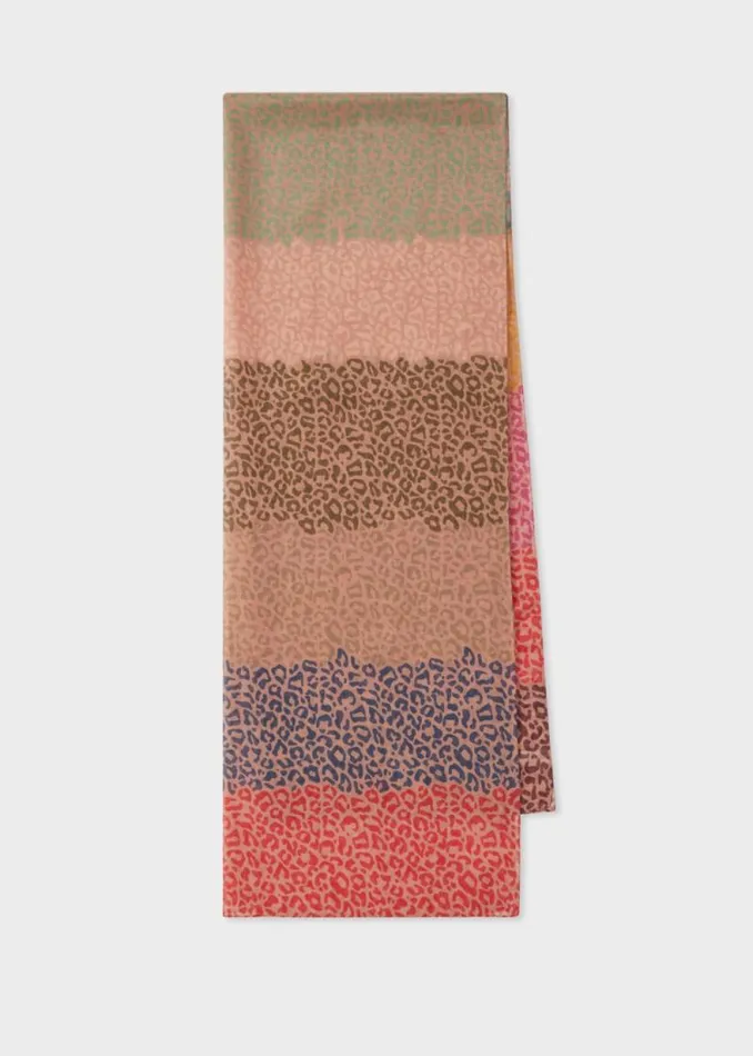 Womens Paul Smith Scarves 039Leopard Swirl039 Scarf