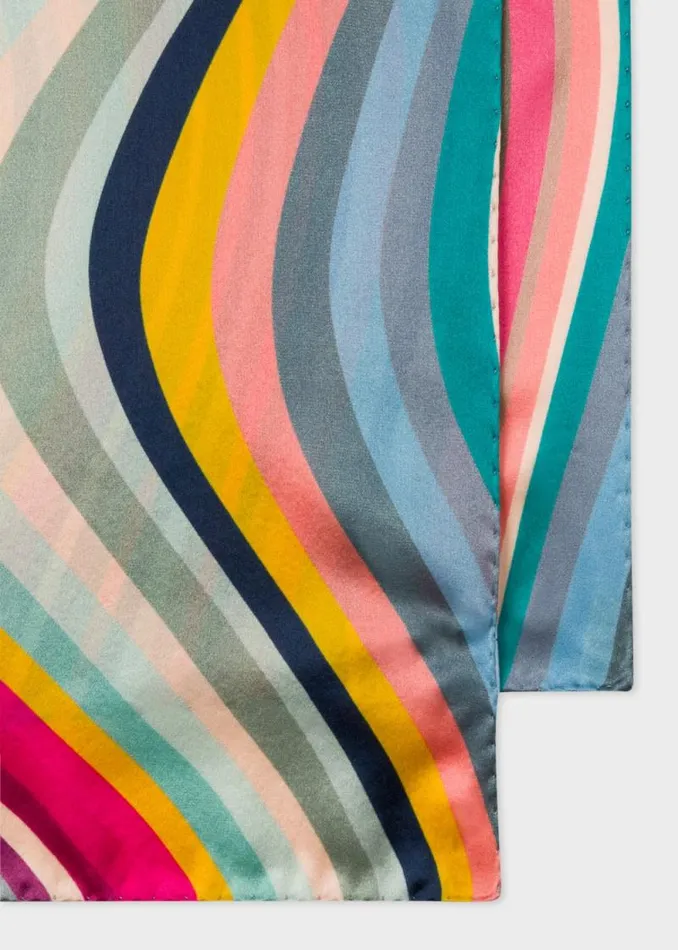 Womens Paul Smith Scarves Long 039Swirl039 Silk Scarf