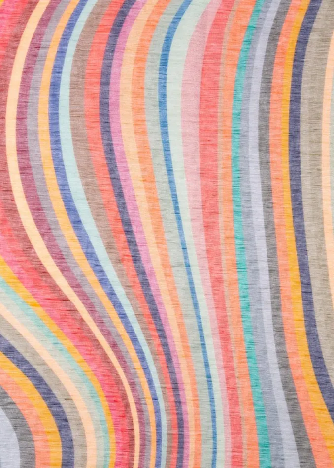 Womens Paul Smith Scarves ModalSilk Blend 039Swirl039 Scarf