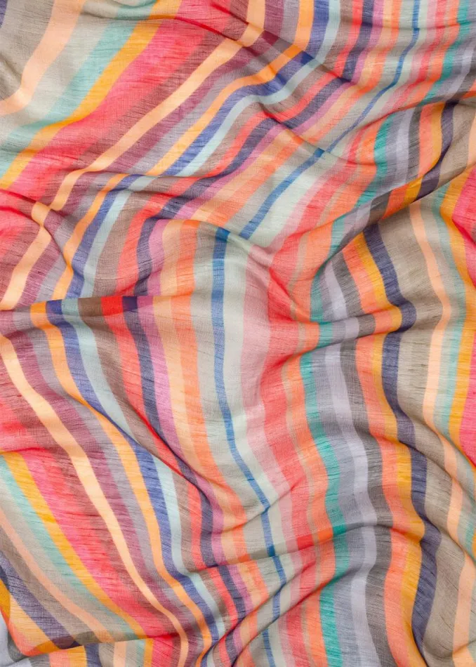 Womens Paul Smith Scarves ModalSilk Blend 039Swirl039 Scarf