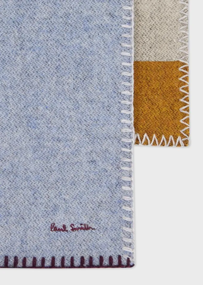 Womens Paul Smith Scarves Pastel Blanket Stitch Scarf Womens Paul Smith Scarves Pastel Blanket Stitch Scarf