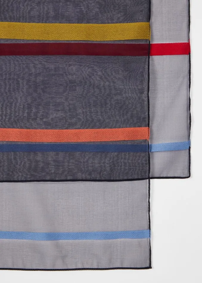 Womens Paul Smith Scarves Sheer Stripe Scarf