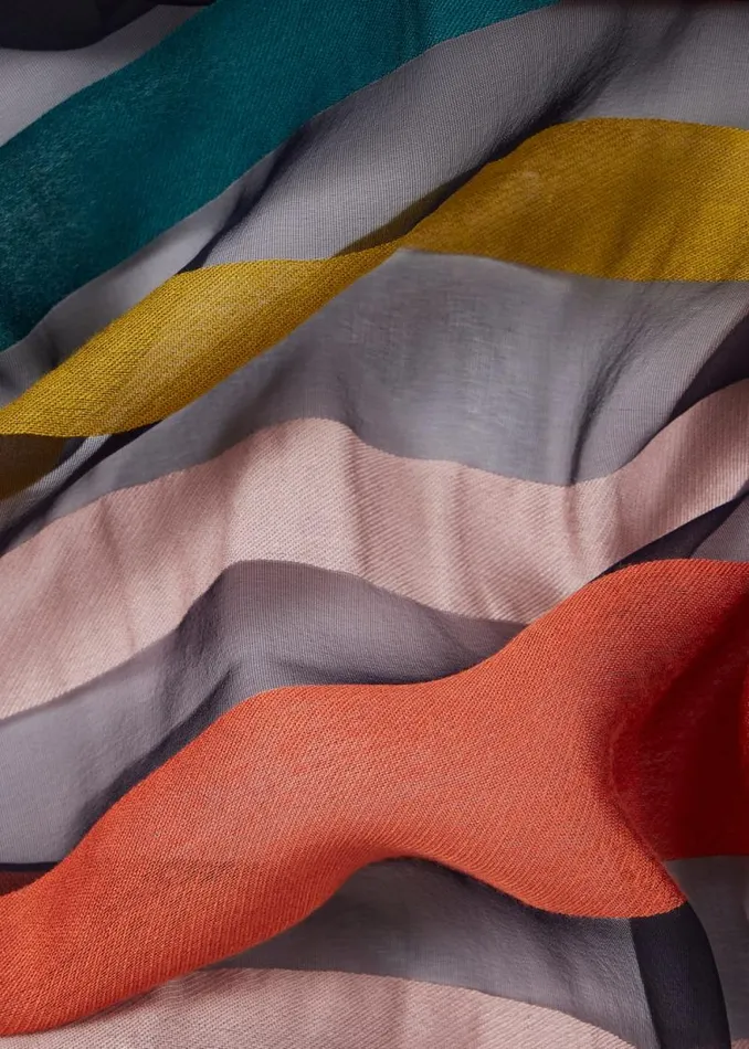 Womens Paul Smith Scarves Sheer Stripe Scarf