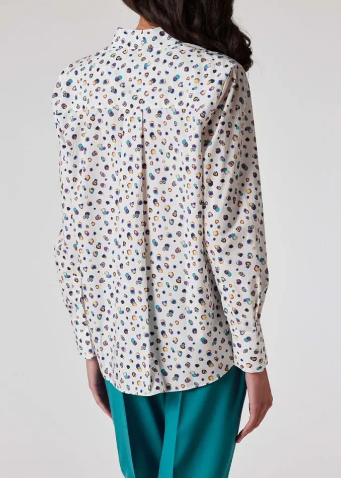 Womens Paul Smith Shirts 039Polar Lights039 Spot Cotton Shirt Womens Paul Smith Shirts 039Polar Lights039 Spot Cotton Shirt