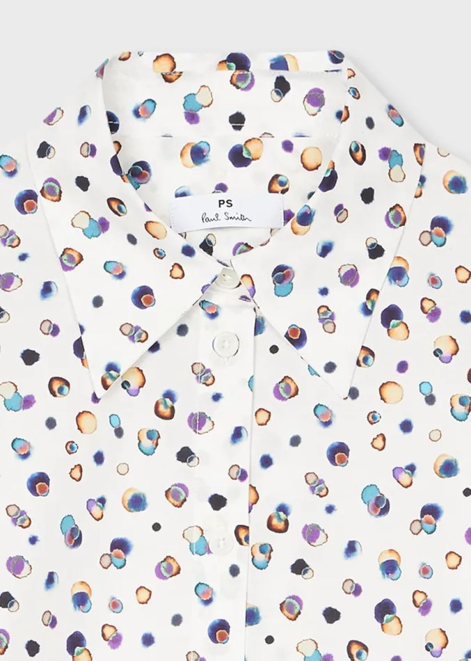 Womens Paul Smith Shirts 039Polar Lights039 Spot Cotton Shirt Womens Paul Smith Shirts 039Polar Lights039 Spot Cotton Shirt
