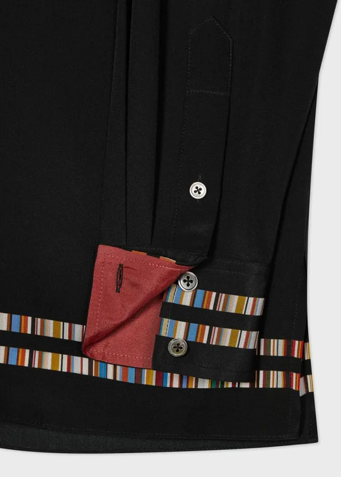 Womens Paul Smith Shirts Black Magnolia 039Signature Stripe039 Shirt