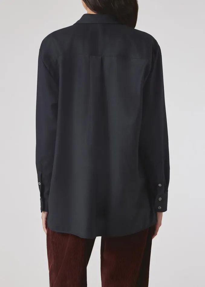 Womens Paul Smith Shirts Navy WoolCashmere Shirt Womens Paul Smith Shirts Navy WoolCashmere Shirt