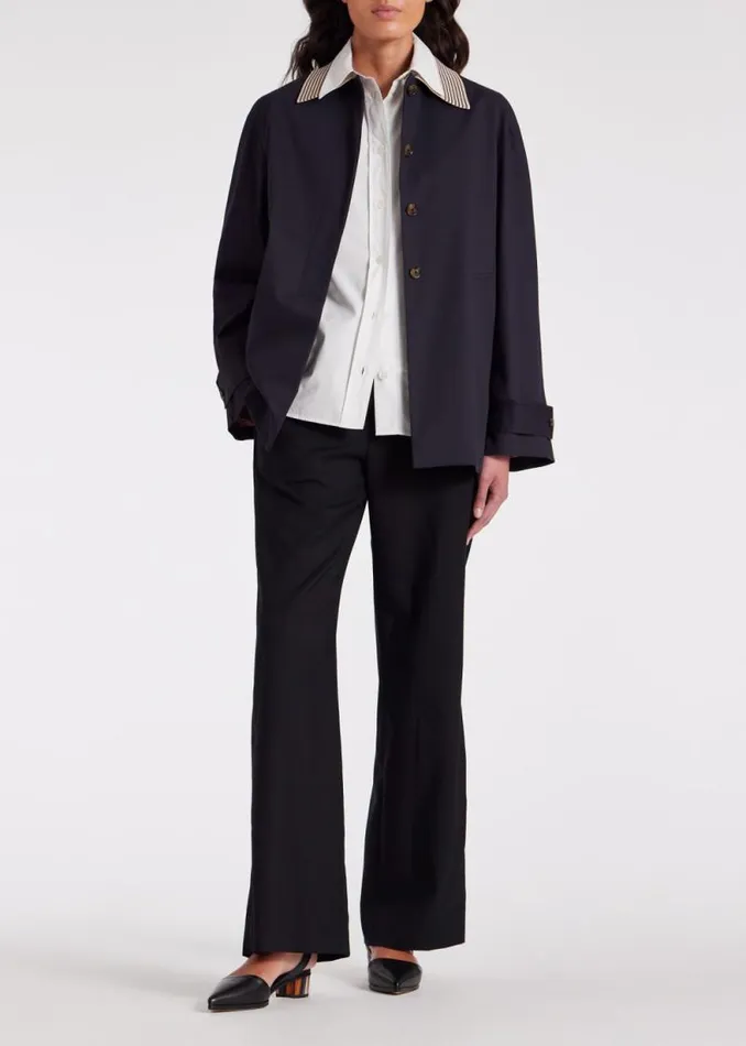 Womens Paul Smith Shirts White 039Signature Stripe039 Cuff Cotton Shirt
