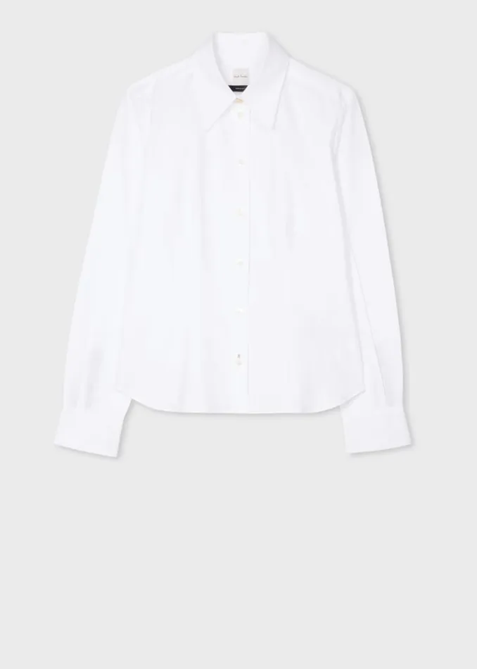 Womens Paul Smith Shirts White Cotton Shirt