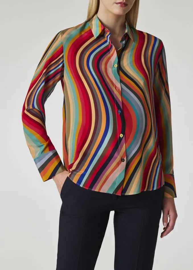 Womens Paul Smith Shirts Womens Swirl Silk Shirt