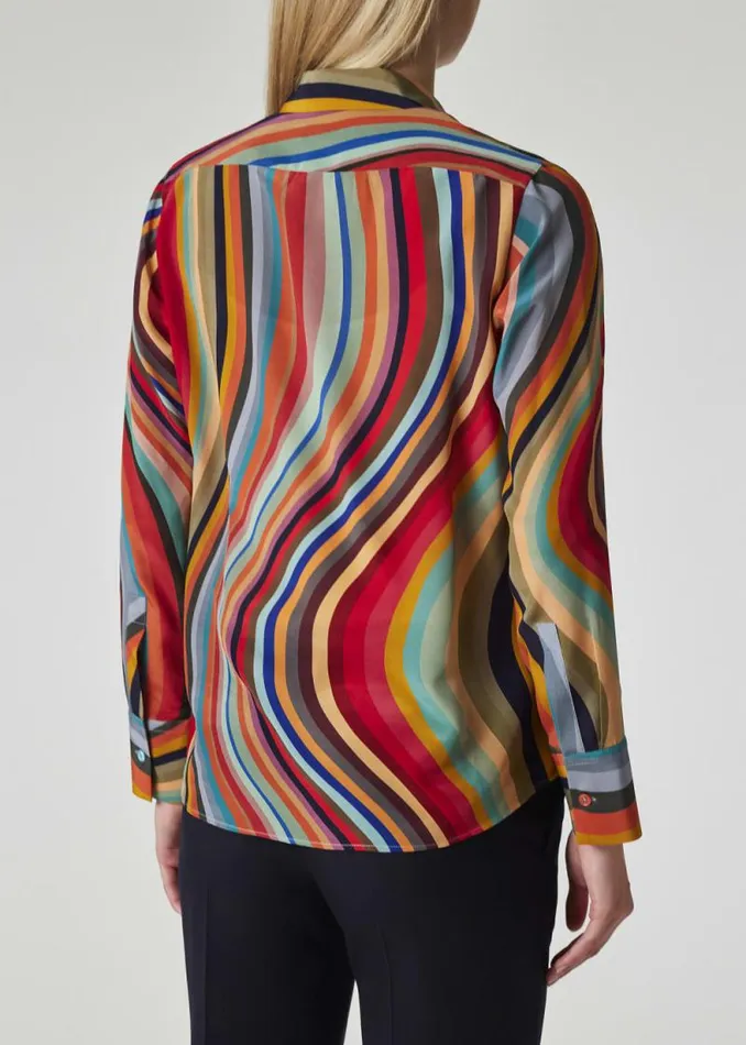 Womens Paul Smith Shirts Womens Swirl Silk Shirt Womens Paul Smith Shirts Womens Swirl Silk Shirt
