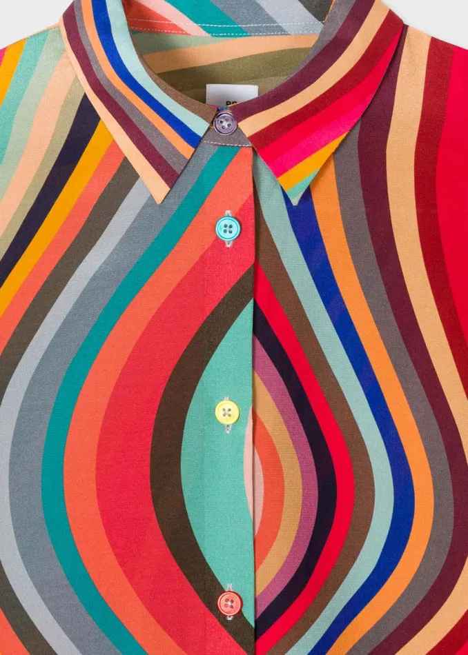 Womens Paul Smith Shirts Womens Swirl Silk Shirt Womens Paul Smith Shirts Womens Swirl Silk Shirt
