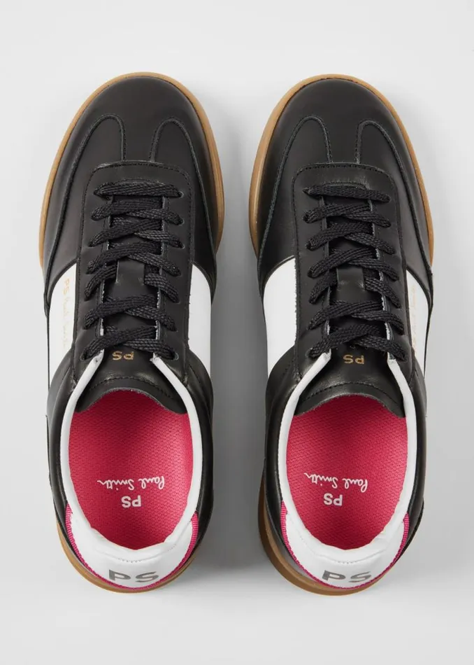 Womens Paul Smith Sneakers Black Leather 039Dover039 Trainers Womens Paul Smith Sneakers Black Leather 039Dover039 Trainers