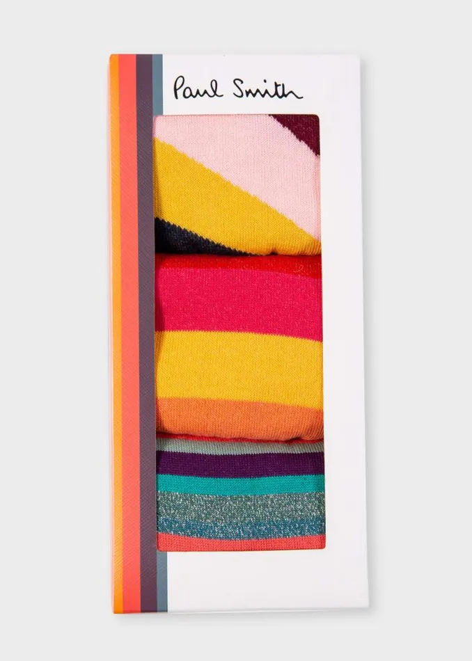 Womens Paul Smith Socks 039Swirl039 Socks Three Pack