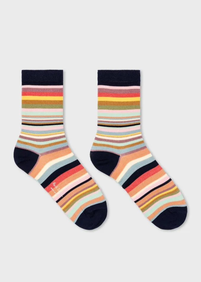 Womens Paul Smith Socks 039Swirl Stripe039 Socks Womens Paul Smith Socks 039Swirl Stripe039 Socks