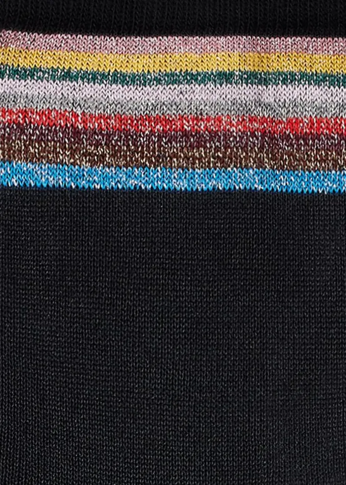 Womens Paul Smith Socks Black Sheer 039Signature Stripe039 Socks