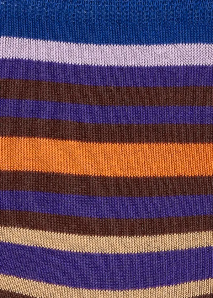 Womens Paul Smith Socks Blue Multicolour Stripe Socks