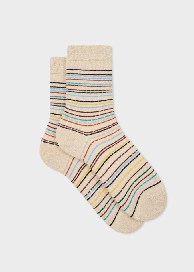 Womens Paul Smith Socks Stitched 039Signature Stripe039 Socks