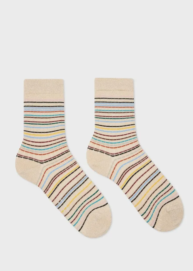 Womens Paul Smith Socks Stitched 039Signature Stripe039 Socks Womens Paul Smith Socks Stitched 039Signature Stripe039 Socks