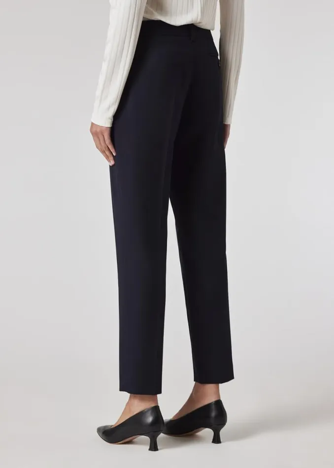 Womens Paul Smith Suits A Suit To Travel In 8211 Navy TaperedFit Wool Pants Womens Paul Smith Suits A Suit To Travel In 8211 Navy TaperedFit Wool Pants