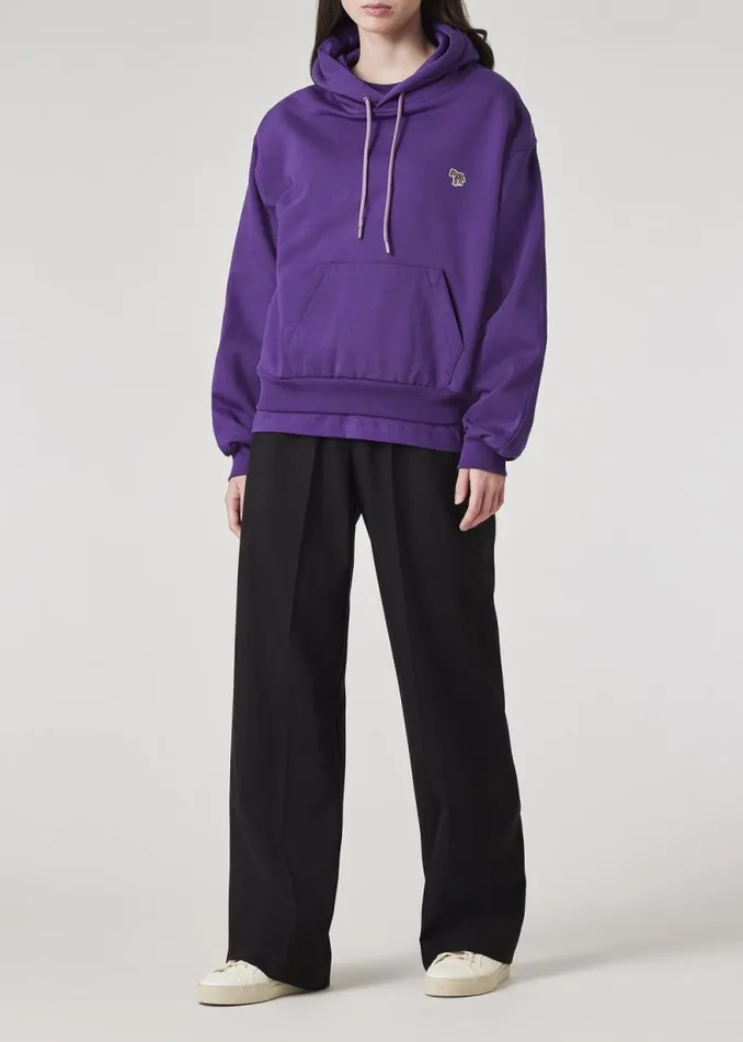 Womens Paul Smith Sweatshirts and Hoodies Purple Zebra Logo Hoodie Womens Paul Smith Sweatshirts and Hoodies Purple Zebra Logo Hoodie